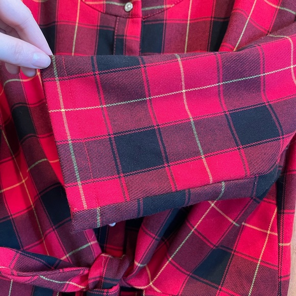 Rinascimento SZ S Red and Black Holiday Plaid Dress! - Picture 7 of 14